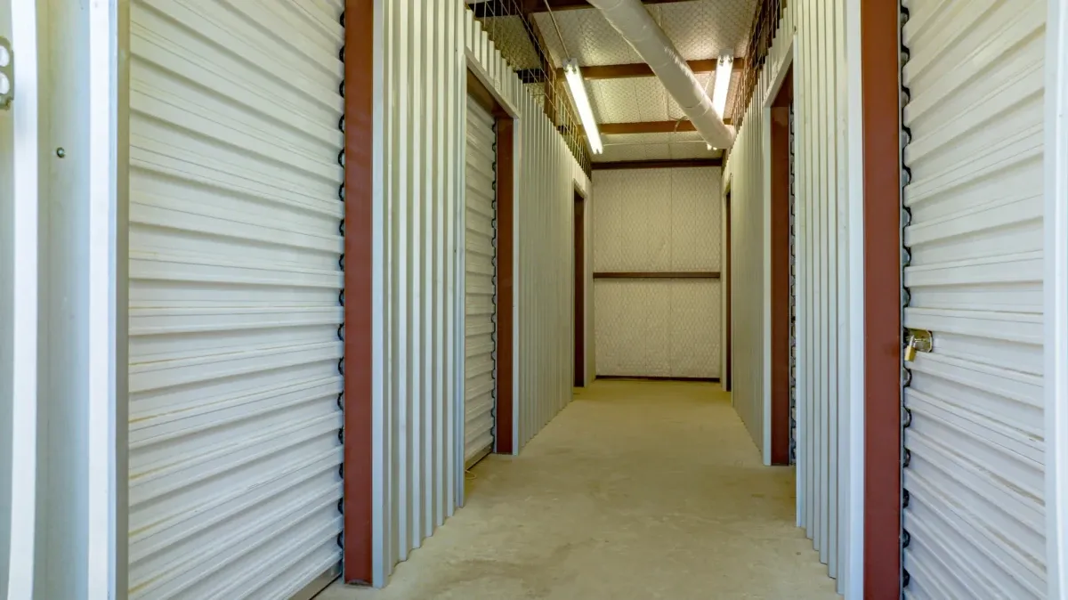 Indoor storage units of Flint, TX self storage facility.