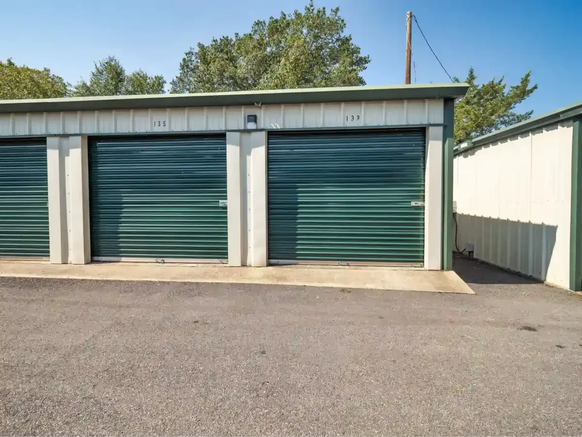 Outdoor storage units at Corsicana, TX W 7th street facility.