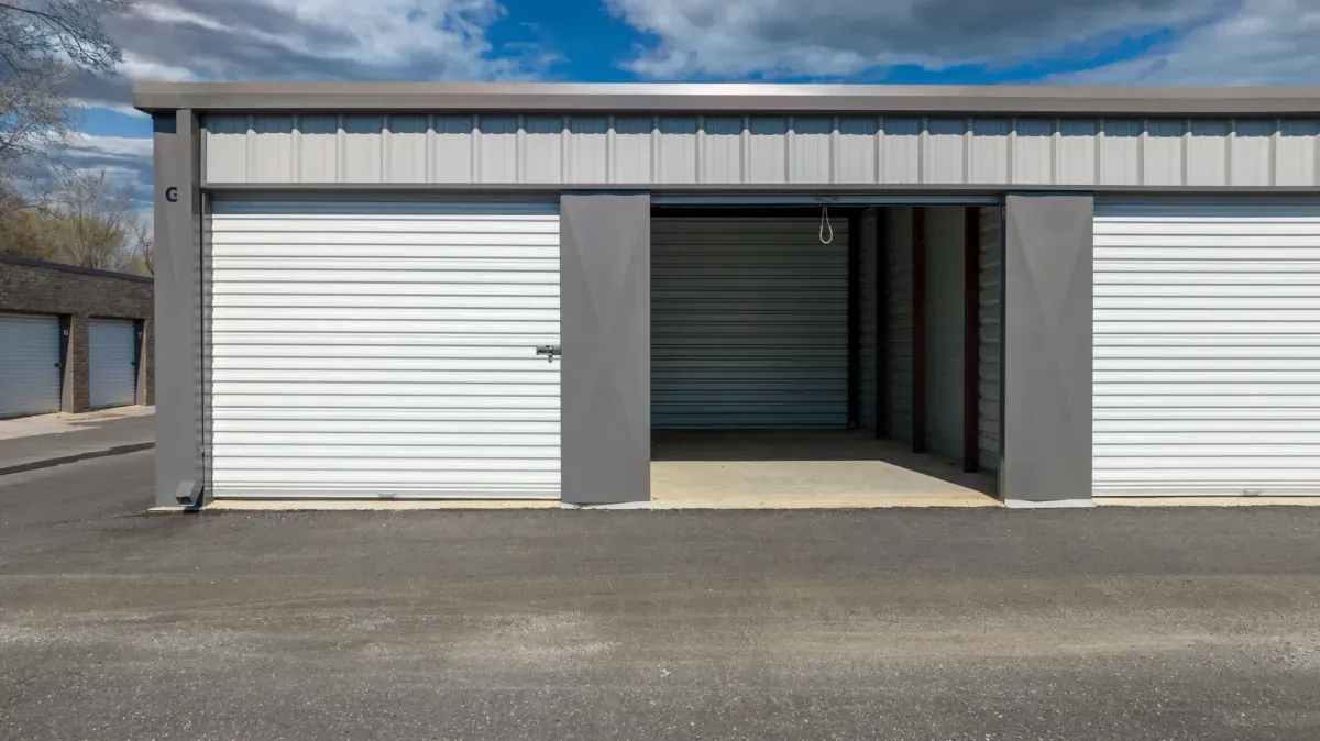 Exterior of storage units at Bullard, TX self storage facility.