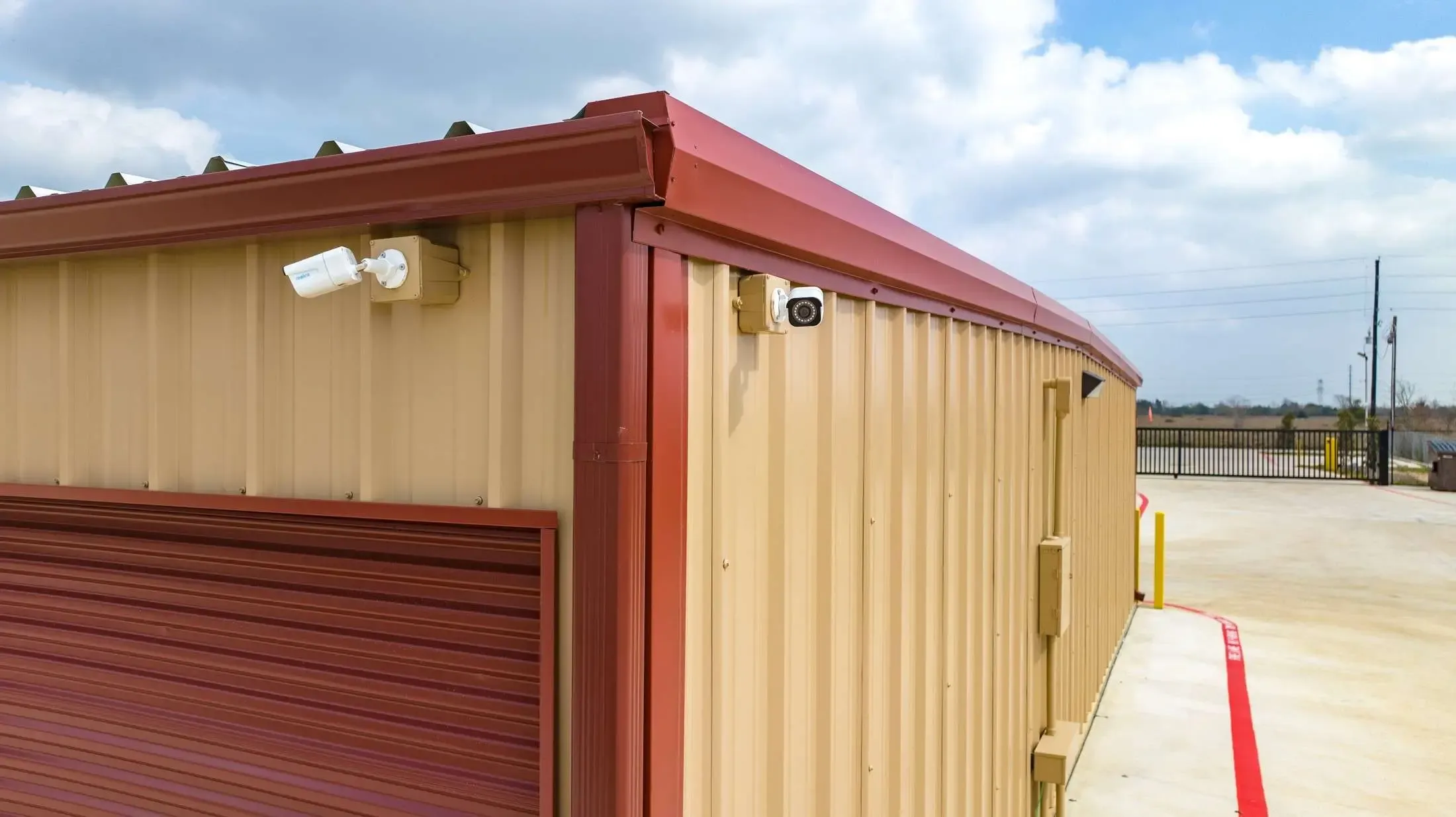 Outdoor storage at Hockley, TX self storage facility.