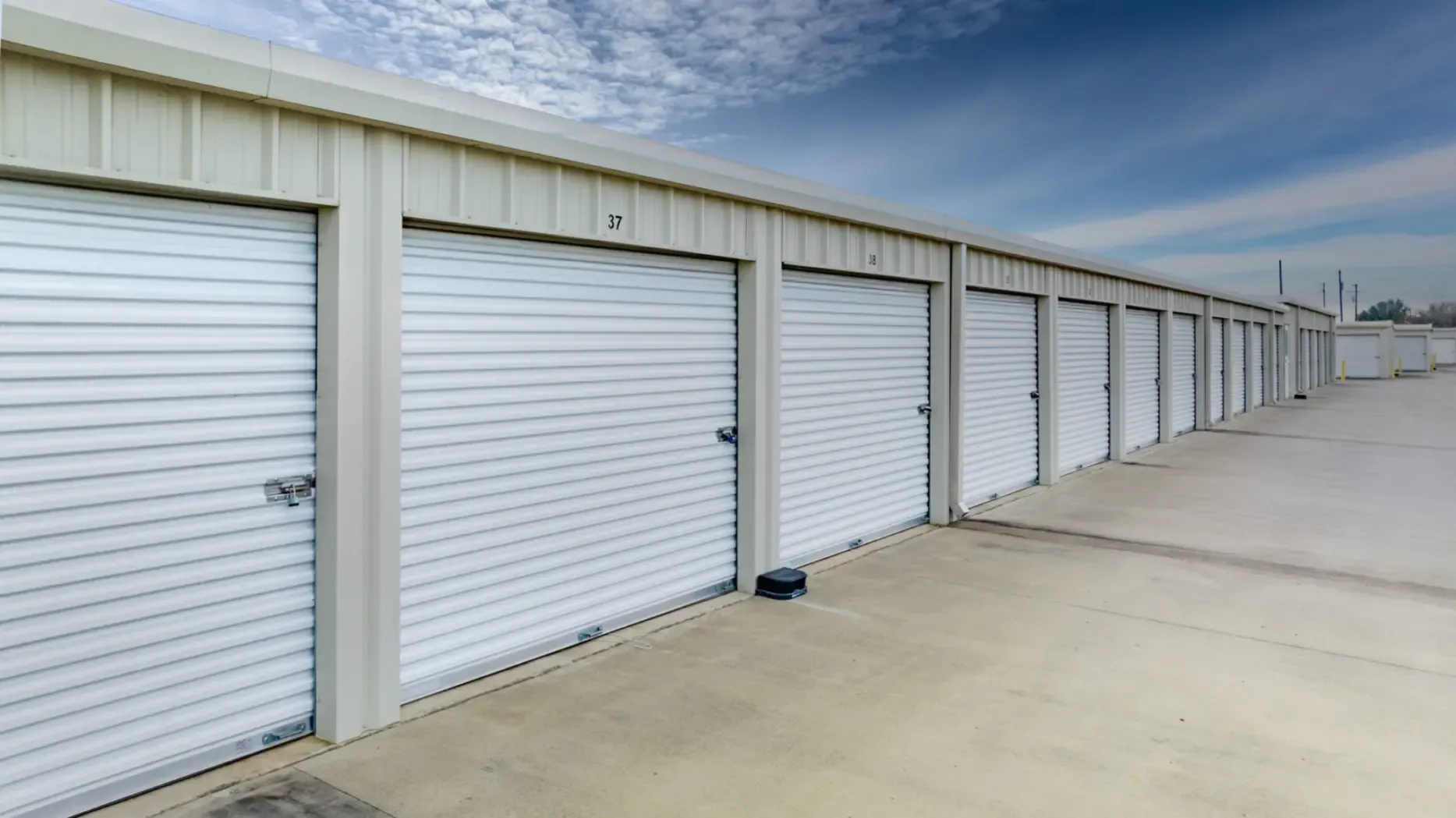 Outdoor storage at Rusk, TX self storage facility.
