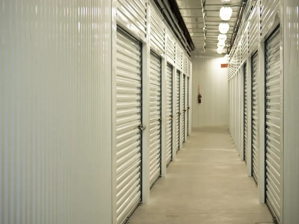 Interior storage at Mexia, TX self storage facility.