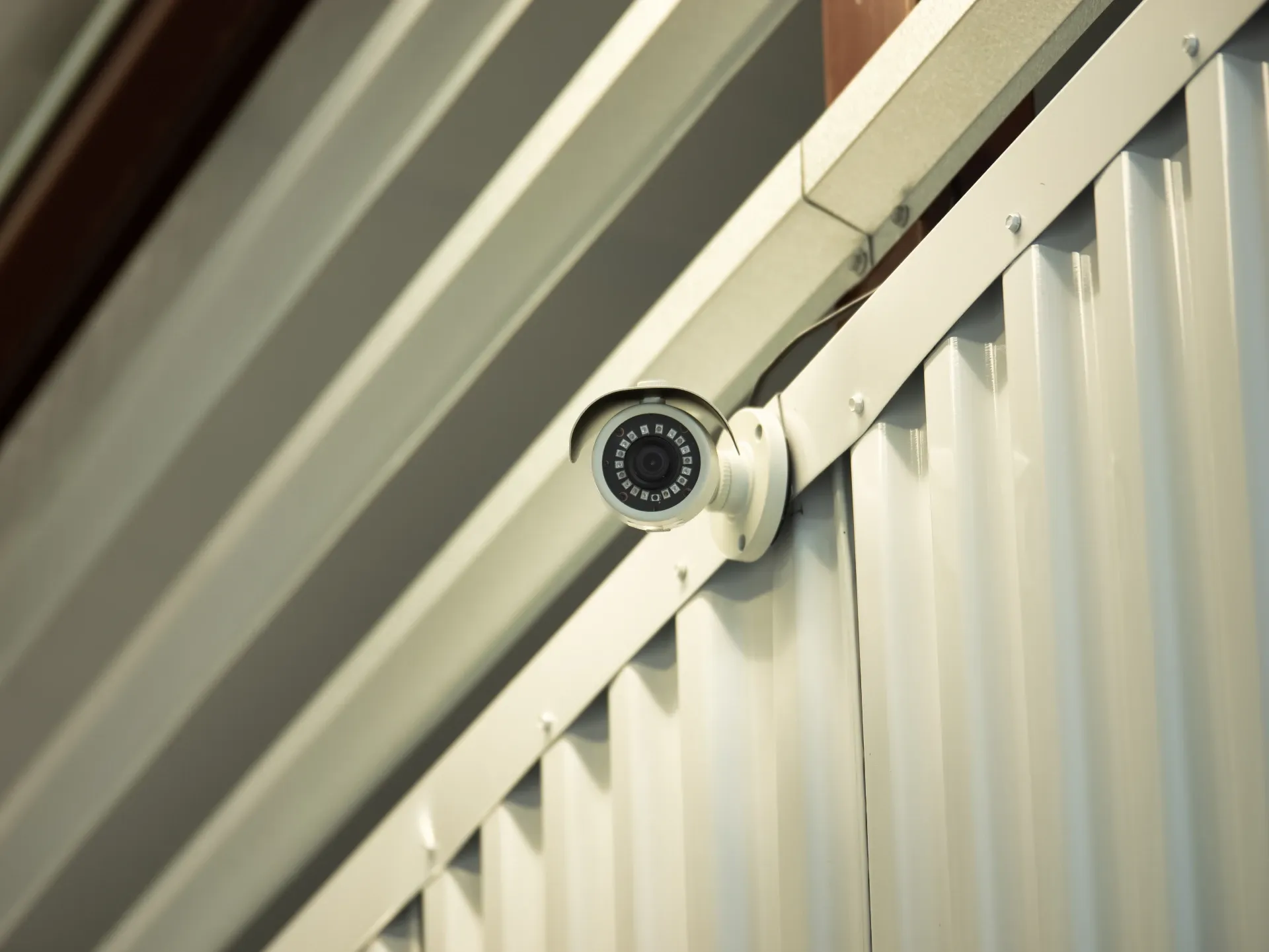 Security camera at Mexia, TX self storage facility.