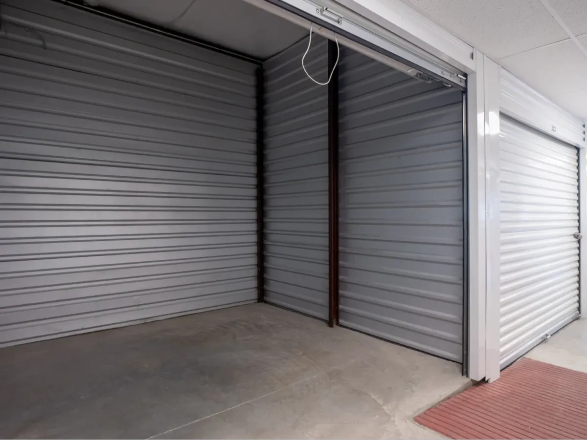 Opened outdoor storage at El Paso, TX self storage facility.