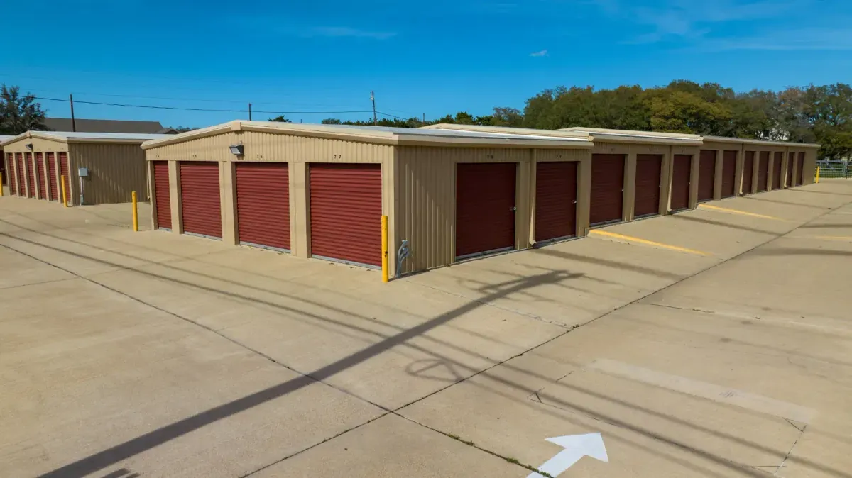 Outdoor storage at Morgans Point Resort, TX self storage facility.
