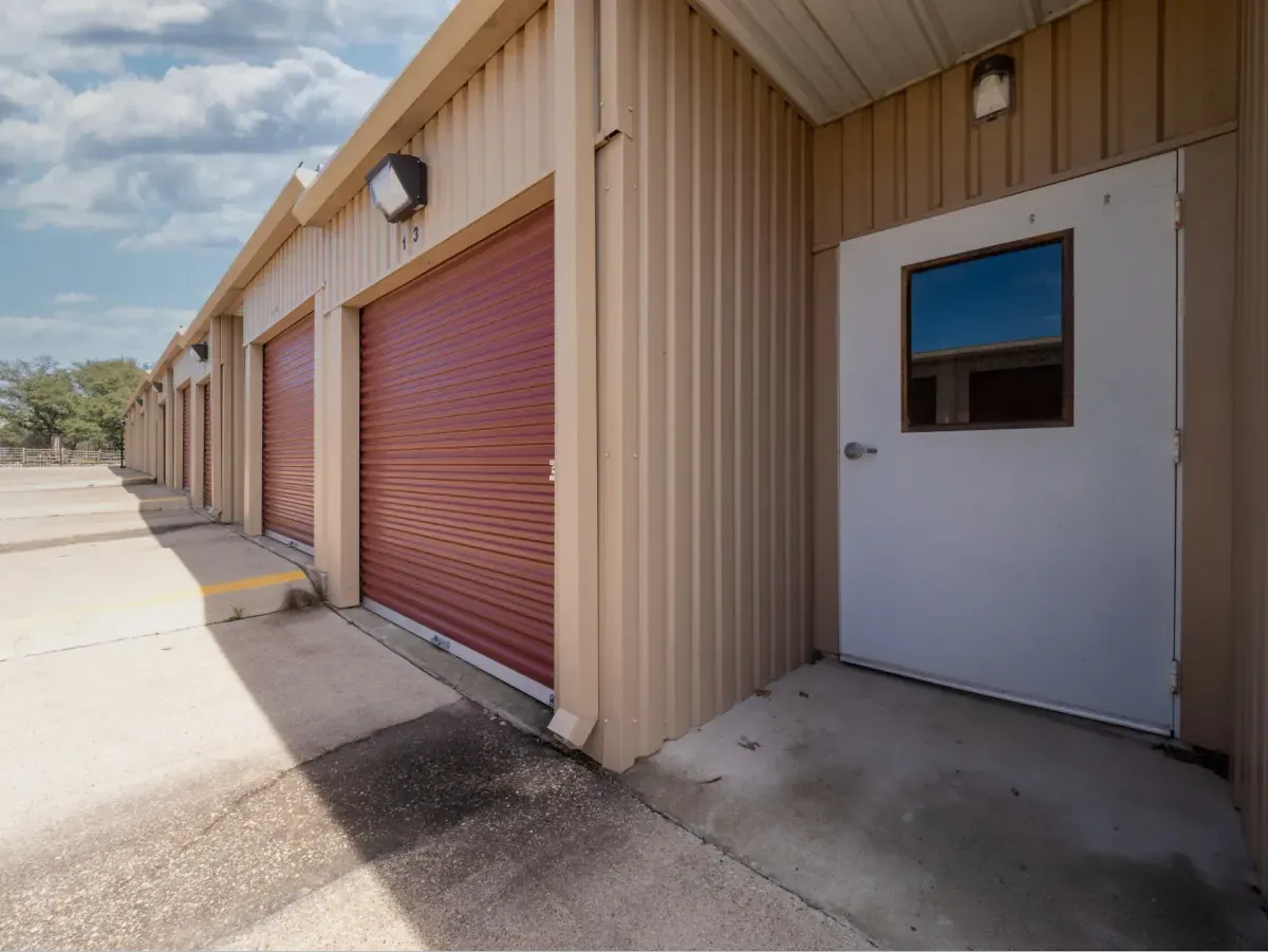 Exterior storage at Morgans Point Resort, TX self storage facility.