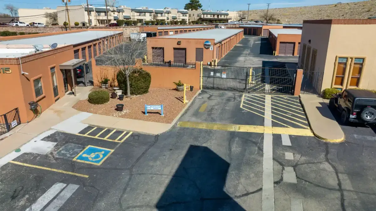 Outdoor storage at El Paso, TX Remcon Circle facility.