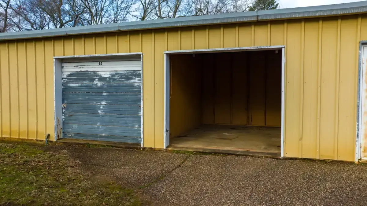 View of outdoor storage at Rusk, TX self storage facility.
