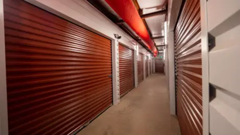 Indoor storage at Hockley, TX self storage facility.
